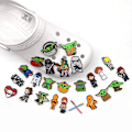 Miniatyrbillede 3 af 5: #25 Stykker 3D Clog-Sandaler Pynt, Sko Charms, Søde Sko Pynt#
