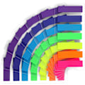 Miniatyrbilde 2 av 5: #980 Stykker Sticky Notes Bokmerker Sticky Notes Klar Film Tekst H#