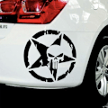 Miniatyrbillede 2 af 3: #Punisher Skull Bilsticker Skull Pentagram Bilsticker Pakke 2 stk#