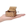 Miniatyrbild 3 av 4: #Miniatyr Trälåda med Handgraverad Vev för Jul, Va#