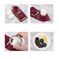 Miniatyrbild 3 av 5: #(Roseröd) 2-i-1 Äggskivare i Rostfritt Stål. Äggskäraren är en#