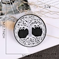 Miniatyrbillede 1 af 5: #Broderet patch i form af Yggdrasil, livets træ i#
