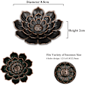 Miniatyrbillede 1 af 5: #2 Lotus Røgelsesholder Messing Pinde Røgelsesbrænder Kegle Røgelse#