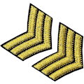 Miniatyrbilde 3 av 5: #US Army Broderte Emblem - Sergeant Rang - vil bli sydd på#