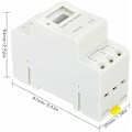 Pikkukuva 3 / 4: THC15A Digitaalinen LCD-ohjelmoitava ajastinkytkinrele 16A Amp elektroninen viikoittainen 7 päivää 16 päälle ja pois releajastinohjaus AC/DC 24V Din-kiskokiinnitys Tim