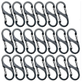 Miniatyrbillede 2 af 5: #20 Styk Mini S-Formet Karabinhager Aluminium Legering Karabinhager#