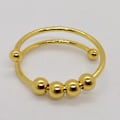 Miniatyrbillede 3 af 5: #2 stk Justerbar Åbningsring Angstlindrende Fidget Meditation Perler Ring Gave