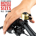 Miniatyrbillede 1 af 4: Cykelklokke til Styret - Skarp, Klar & Lang Lydklang