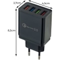 Miniatyrbilde 5 av 5: USB-vegglader, 4 porter/Intelligent funksjon og ultrasnabb 3.