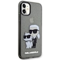 Miniatyrbillede 4 af 8: KARL LAGERFELD GLITTER KARL&CHOUPETTE ETUI TIL IPHONE 11 / XR - SORT