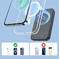 Miniatyrbillede 6 af 8: JOYROOM POWERBANK 10000MAH 20W TRÅDLØS OPLADER 15W TIL IPHONE SORT