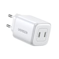Miniatyrbild 2 av 10: GaN hurtiglader 2 x USB-C 45W QC PD Ugreen CD294 - hvit