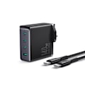 Miniatyrbild 2 av 11: GaN-lader UK Joyroom JR-TCG05UK 140W 3x USB-C USB-A + USB-C / USB-C-kabel 240W 1,2m
