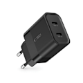 Miniatyrbild 2 av 6: TECH-PROTECT C20W 2-PORTS AC-LADER PD20W SORT
