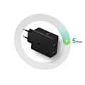 Miniatyrbild 7 av 8: Samsung Power Adapter Duo EP-T5020XBEGEU nettverkslader 2x USB-C 50W - svart