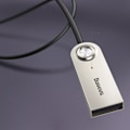 Miniatyrbild 10 av 11: Baseus BA01 Bluetooth 5.0 lydmottakerkabel lydadapter AUX-tilkobling svart (CABA01-01)