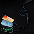 Miniatyrbild 9 av 11: Baseus Flash-seriekabel USB - USB Type C / Lightning / micro USB 100 W 1,2 m blå (CASS030003)