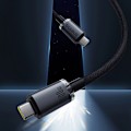 Miniatyrbillede 11 af 11: BASEUS CRYSTAL SHINE CB000089 USB-C / USB-C USB3.2-KABEL 100W 20GBPS 1,5M - SORT