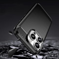 Miniatyrbillede 4 af 8: CARBON CASE SILIKONE ETUI TIL IPHONE 16 PRO MAX - SORT
