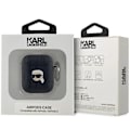 Miniatyrbillede 4 af 4: KARL LAGERFELD MONOGRAM KARL HEAD ETUI TIL AIRPODS 1/2 - SORT