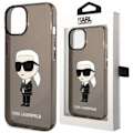 Miniatyrbillede 1 af 9: KARL LAGERFELD IKONIK KARL ETUI TIL IPHONE 14 PLUS - SORT