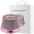 Miniatyrbild 1 av 8: Guess magnetisk skrift metall Bluetooth-høyttaler - rosa