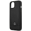 Miniatyrbild 7 av 9: Mercedes MEHCP14MARMBK iPhone 14 Plus 6.7 svart/svart hardt deksel Leather Urban