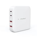 Miniatyrbillede 2 af 8: CHOETECH HURTIG NETVÆRKSLADER GAN 100W 2X USB-A / 2X USB-C HVID