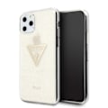 Miniatyrbild 2 av 8: Guess GUHCN58SGTLGO iPhone 11 Pro gull/gull hardt deksel Glitter Triangle