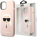 Miniatyrbillede 1 af 9: KARL LAGERFELD SILIKONE KARL'S HEAD MAGSAFE ETUI TIL IPHONE 14 PLUS - LYS PINK