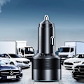 Miniatyrbild 6 av 11: Choetech hurtiglader 130W 2xUSB-C + USB-A svart (TC0011)