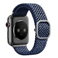 Miniatyrbild 3 av 11: UNIQ Aspen Apple Watch-rem 44/42/45 mm Series 1/2/3/4/5/6/7/8/9/SE/SE2 Flätad blå/oxfordblå