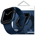 Miniatyrbild 1 av 4: UNIQ veske Valencia Apple Watch Series 4/5/6/7/8/SE 40/41mm. blå/koboltblå