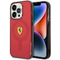 Miniatyrbillede 1 af 8: FERRARI TRANSLUCENT MAGSAFE ETUI TIL IPHONE 14 PRO - RØD