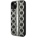 Miniatyrbillede 3 af 9: KARL LAGERFELD MONOGRAM STRIPE ETUI TIL IPHONE 14 PLUS - GRÅ