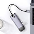 Miniatyrbild 11 av 11: MCDODO ADAPTER HUB USB-C HDMI USB SD GIGABIT RJ45 TILL MACBOOK M