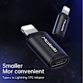 Miniatyrbild 4 av 8: Mcdodo telefonadapter, USB-C adapter för iPhone, svart