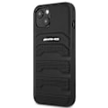 Miniatyrbillede 3 af 9: AMG LEATHER DEBOSSED LINES ETUI TIL IPHONE 14 PLUS - SORT