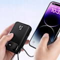 Miniatyrbild 4 av 11: MCDODO POWERBANK 20000MAH MED DISPLAY USB USB-C 22,5W + LIGHTNING-KABEL