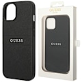 Miniatyrbild 1 av 8: Guess GUHCP14MPSASBBK iPhone 14 Plus 6.7 svart/svart Saffiano-rem