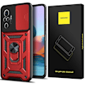 Miniatyrbild 1 av 8: Spacecase Case Cover För Xiaomi Redmi Note 10 Pro Camring Red