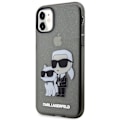 Miniatyrbillede 2 af 8: KARL LAGERFELD GLITTER KARL&CHOUPETTE ETUI TIL IPHONE 11 / XR - SORT