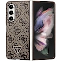 Miniatyrbild 2 av 2: Guess Leather 4G Triangle Strass-deksel til Samsung Galaxy Z Fold 5 - Brun