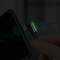 Miniatyrbild 3 av 10: MCDODO ANGLE USB-C SPIRALFJÄDERKABEL SNABBLADDNING TYPE C LED
