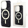 Miniatyrbild 1 av 9: Guess GUHMP14XPCUMAK-deksel til iPhone 14 Pro Max 6.7 - svart Marble MagSafe