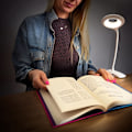 Miniatyrbillede 6 af 11: TRÅDLØS LED LÆSELAMPE MED CLIPS + SORT MICRO USB KABEL