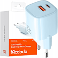 Miniatyrbild 1 av 10: USB/USB-C lader, hurtig, nano, GaN 33W PD, blå McDodo