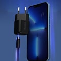 Miniatyrbild 5 av 7: Choetech GaN USB Type C PD vegglader 30W svart (PD5007)