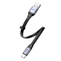 Miniatyrbild 4 av 11: Baseus Enkel flatkabel USB / USB Type C SuperCharge 5A 40W Quick Charge 3.0 QC 3.0 23cm grå (CATMBJ-BG1)