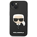 Miniatyrbillede 4 af 9: KARL LAGERFELD SILIKONE KARL'S HEAD ETUI TIL IPHONE 14 PLUS - SORT